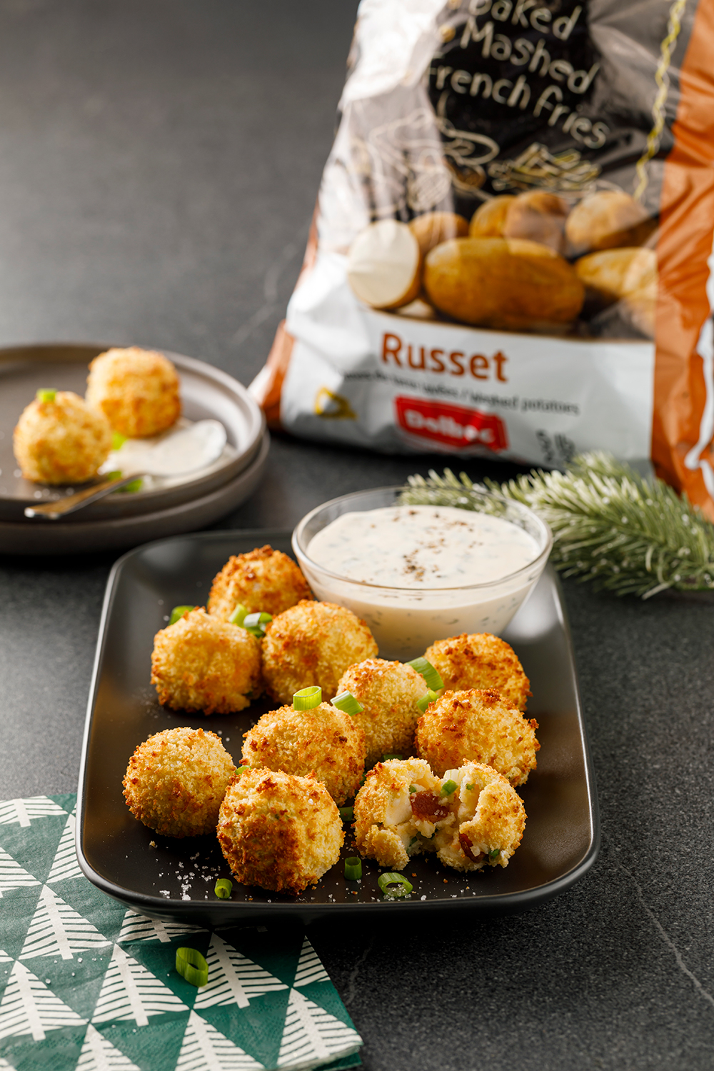 Boules de pommes de terre jalapeno poppers